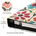 thumbnail image 3 of FORMRS 3 Ring Photo Album 4"x6" Self Adhesive Large Capacity PU Leather Cover, Colorful Flowers, 3 of 8