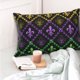 thumbnail image 4 of Fotbe Mardi Gra Geometric Funda de Almohada Decorativa Estilo Occidental, Lujo en Algodón, Fundas para Almohadas King, Cojín Estampado para Decoración del Hogar-20"x30", 4 of 6