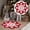 red, variant on Winter Snowflake Bathroom Rug, Snowflake Bathroom Rug, Non-Slip Washable Rugs Welcome Decorative Doormat, Round Shaped Washable Bathtub Rug Bathroom Tub Kitchen Rug Decoration