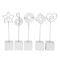 thumbnail image 2 of 5Pcs Memo Clip Holder, ID Card Name Tag Picture Clip Holder Table Number Stand Office Desk Organizer Suitable For Holding Wedding Place Cards Party Table Numbers Table Menu, 2 of 7