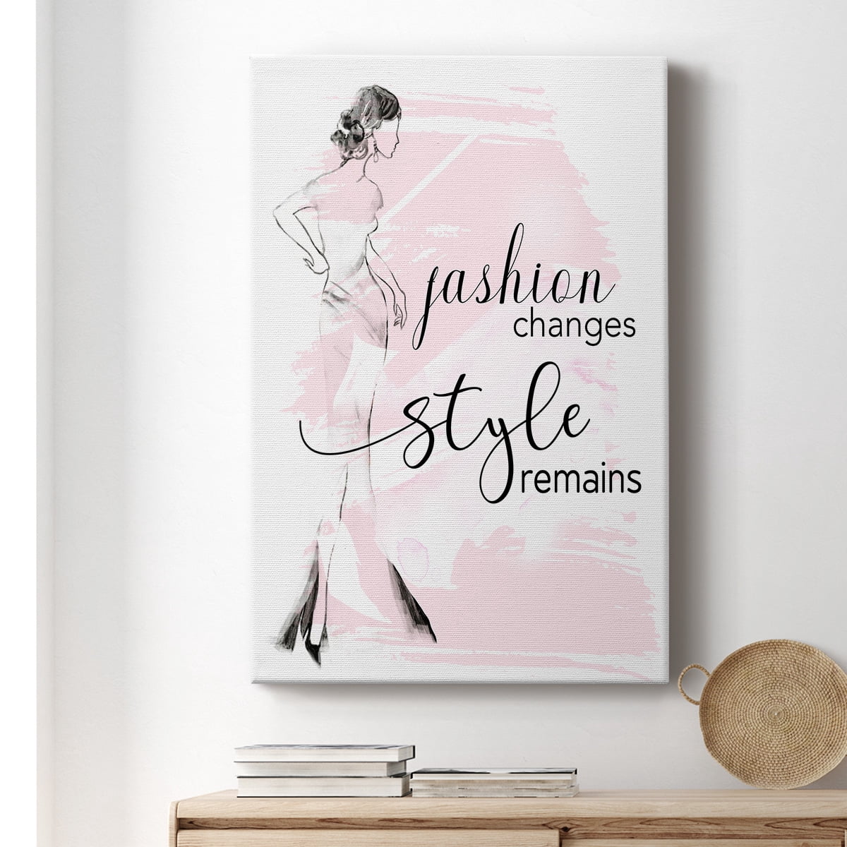 Fashion Changes Style Remains Premium Gallery Wrapped Canvas - Ready to Hang