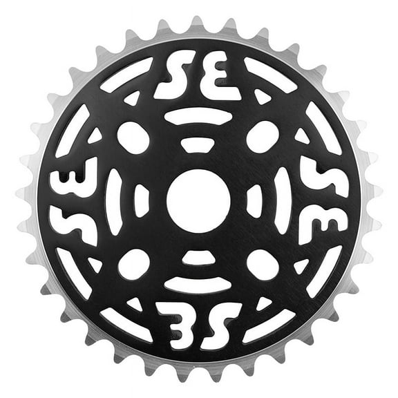 SE Bikes One Piece Chainring 33T 1pc 1/2in x 1/8in Aluminum Anodized Black