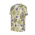 thumbnail image 2 of Rocae Skull Snake for Breathable Men's Baseball T-Shirt Fashionable Casual Baseball Jersey, Moisture-wicking Sportswear, 2 of 9