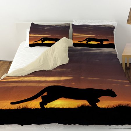 Manual Woodworkers & Weavers Cougar Silhouette Duvet Cover