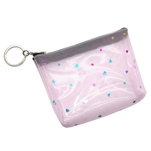 Porte-Monnaie Multi PVC avec Fermeture Éclair pour Accès Rapide et Rangement Sûr Sac de Voyage Petit Cadeau 4.5"x3.5"