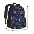 thumbnail image 2 of Balery Vintage Golden Butterfly Backpack for Men and Women - Durable 600D Oxford Cloth -Large Capacity, Water-Resistant School, Travel, and Hiking Bag, 2 of 7