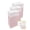 Pink, variant on Disposable Pop-Up Trash Cans (3-Pack, Multi-Liner) with Fitted Bags – Foldable Garbage & Recycling Bins for Parties, Events & Kitchen