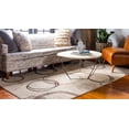thumbnail image 4 of Unique Loom Autumn Circles Area Rug 5' x 8' Rectangular Beige/Brown, 4 of 5
