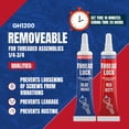 thumbnail image 2 of GH1200-6gx2 Pack Thread Lock Medium and Strong Strength for Nuts, Bolts, and Metals, Threadlocker Lock Tight & Seal Fasteners with Stable and Consistent Performance, 2 of 9