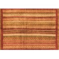 thumbnail image 1 of Ahgly Company Indoor Rectangle Abstract Orange Modern Area Rugs, 2' x 4', 1 of 4