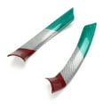 thumbnail image 4 of Volante Giulia de fibra de carbono de 3 colores, 2 piezas de embellecedor para volante de coche de repuesto de fibra de carbono de 3 colores para Romeo Giulia 2017-2019, 4 of 5