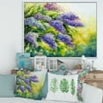 thumbnail image 2 of Designart 'Impressionism Lilac Tree In The Garden' Traditional Framed Canvas Wall Art Print, 2 of 5