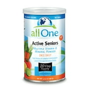 allOne Multiple Vitamin & Mineral Powder, For Active Seniors | Once Daily Multivitamin, Mineral & Amino Acid Supplement w/4g Protein