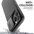 thumbnail image 7 of ZHaobin Slide Lens Protection Magnetic PC Phone Cover for iPhone 16 11 12 13 14 15 Pro Max Plus Soft TPU  for Magsafe Wireless Back Case (Black,For iPhone 13 ProMax), 7 of 7