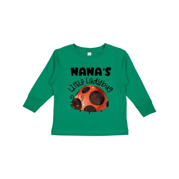 Inktastic Nana's Little Ladybug Boys or Girls Long Sleeve Toddler T-Shirt