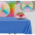 thumbnail image 5 of DecorRack 12 Plastic Tablecloths, 54 x 108 inch, Rectangular, Royal Blue, 5 of 5