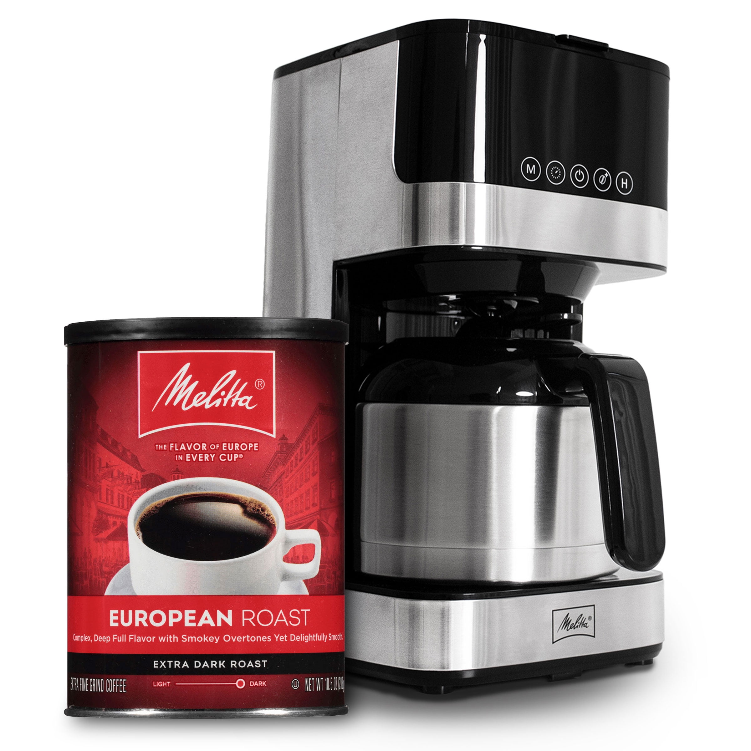 (Walmart Exclusive) Melitta Thermal 8 Cup Coffee Maker with Extra Dark