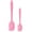 Pink, variant on 2pcs Kitchen Cooking Silicone Spatula Set Heat Resistant Turner Scraper Cooking Baking Utensils Purple