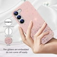 thumbnail image 2 of Compatible with Samsung S23 Plus Case Clear Glitter Silicone, Phone Case Samsung Galaxy S23 Plus Case Glitter Sparkle Pink Shockproof Thin Cover (Pink), 2 of 7