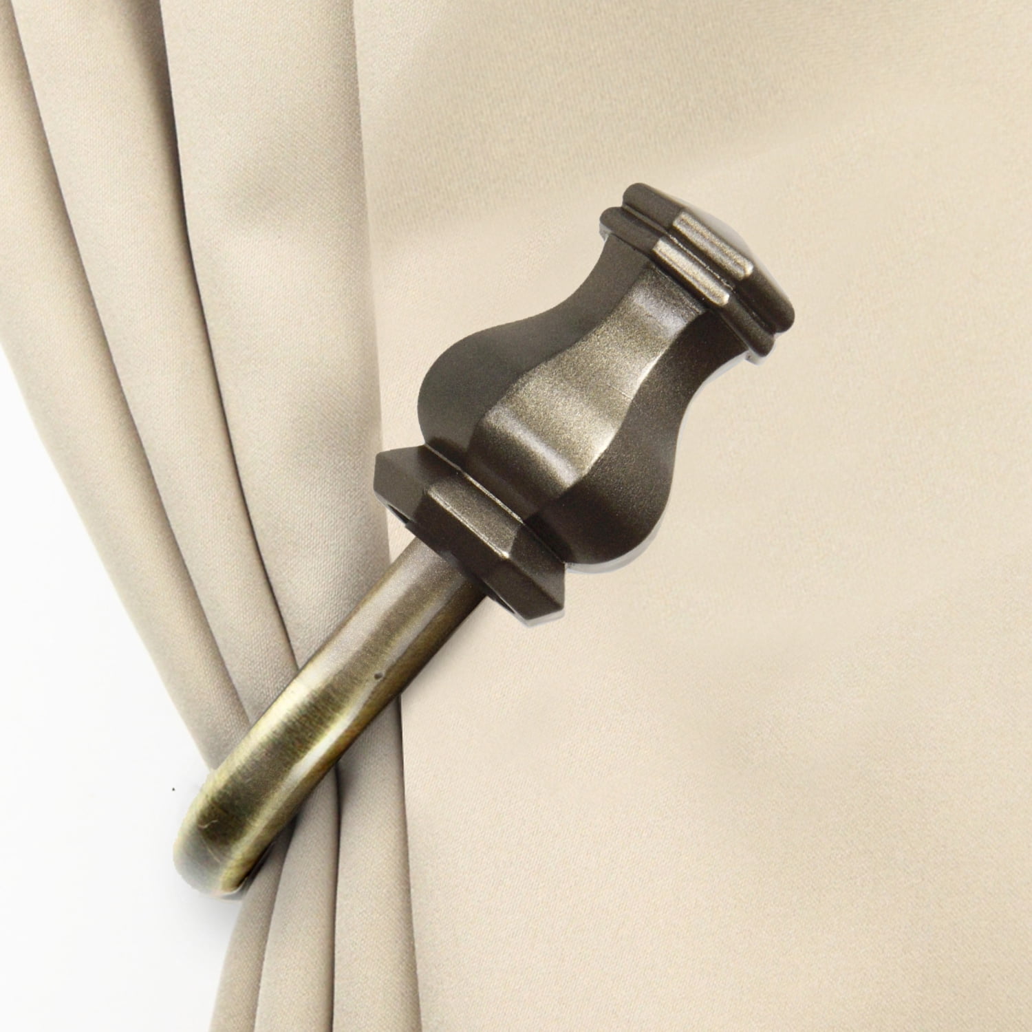 Central Design Products Steel Curtain Holdback, Gold