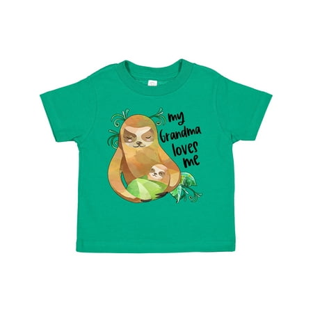 

Inktastic My Grandma Loves Me Cute Sloth and Baby Boys or Girls Toddler T-Shirt