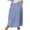 Blue, variant on GigrtiJin Womens Stripe Midi Skirts Plus Size Loose a Line Elastic High Waisted Skirt Casual Fashion Skirt with Pocket