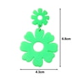 thumbnail image 6 of Riguas 1 Pair Cute Hollow Flower Dangle Earrings Vintage Acrylic Exaggerated Stud Drop Earrings Fashion Jewelry Accessories Gift, 6 of 7