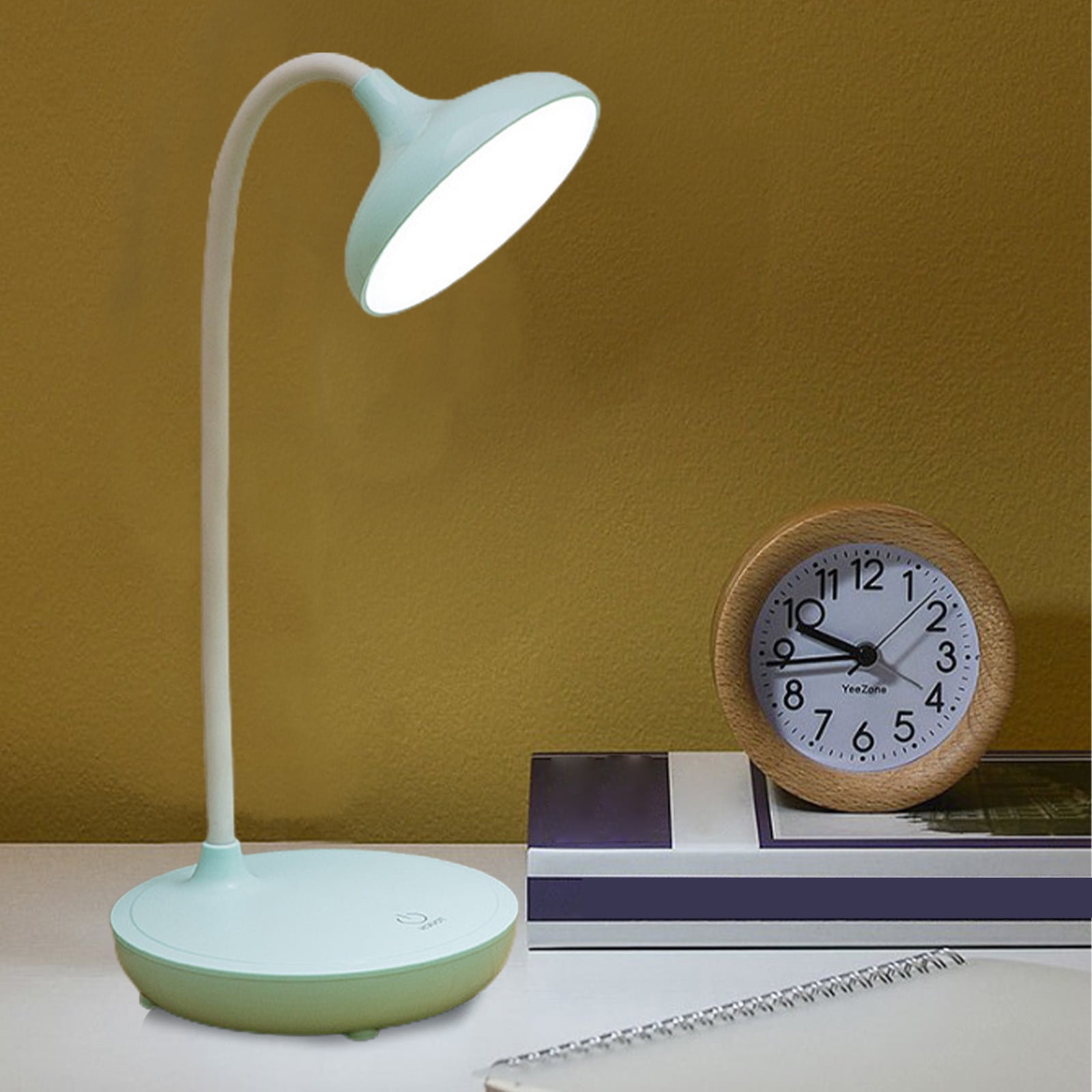 TACILIP Office, New LED Desk Lamp Foldable Plug In Reading Lamp 3 Grade Colour Temperature Adjustment Stepless Dimming Table Lamp Night Light for Living Room Office Dorm Gift School