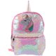 thumbnail image 1 of Mochila rosa brillante para niñas con diseño de unicornio y lentejuelas, adorable mochila escolar de moda para viajes y estudiantes., 1 of 7