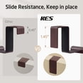 thumbnail image 4 of KES 2 Pack Over The Cabinet Towel Holder Fit 1" Thick, Kitchen Towel Holder for Cabinet, Over The Door Towel Bar with Extended Hooks, Brown, 4 of 10