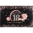 thumbnail image 1 of Toile de Fond Joyeux 18e Anniversaire Décoration de Fête, 1 of 8