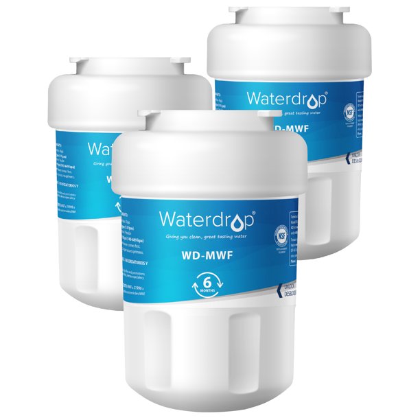 Waterdrop MWF Refrigerator Water Filter, Compatible with GE SmartWater