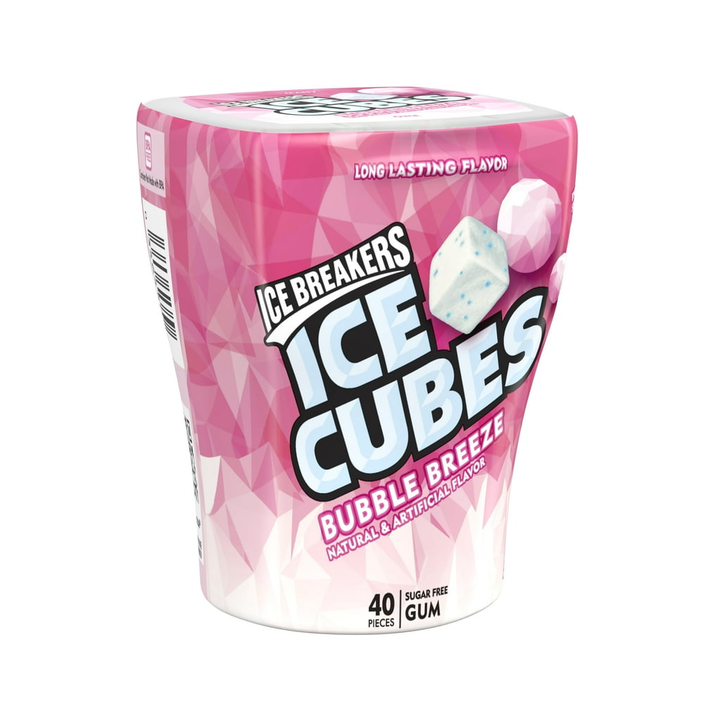 Icebreaker, Ice Cubes Bubble Gum, Bubble Breeze, 40 Each