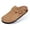 KHAKI, variant on CozyNest VIBE Genuine Leather Clogs for Women and Men Slip on Mules Shoes with Cushioned Insole and Arch Support