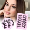 thumbnail image 2 of RAGUPEL Manga Lash Clusters 7Pairs Eyelash Extension Kit Natural Look 3D Fluffy Curly False Lashes Comfortable Lightweight, 2 of 7