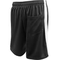 thumbnail image 3 of Hat and Beyond Men's Athletic Stripe Track Shorts with Drawstring, 3 of 5