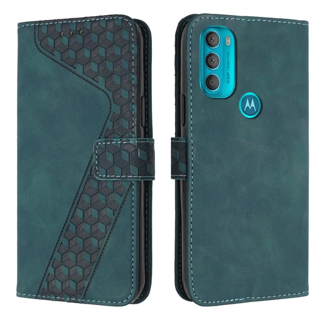 Compatible with Motorola Moto G71 5G Case Wallet Design with Card Slots Magnetic Closure Cover