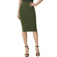thumbnail image 2 of Sexy Pencil Skirt Women 2023  Elastic High Waist Office Lady Bodycon skirts women, 2 of 5