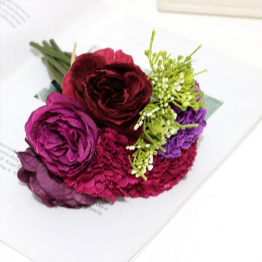 Details about  / Beautiful Hydrangea Roses Artificial Flowers Home Wedding Decorations Autumn Bou