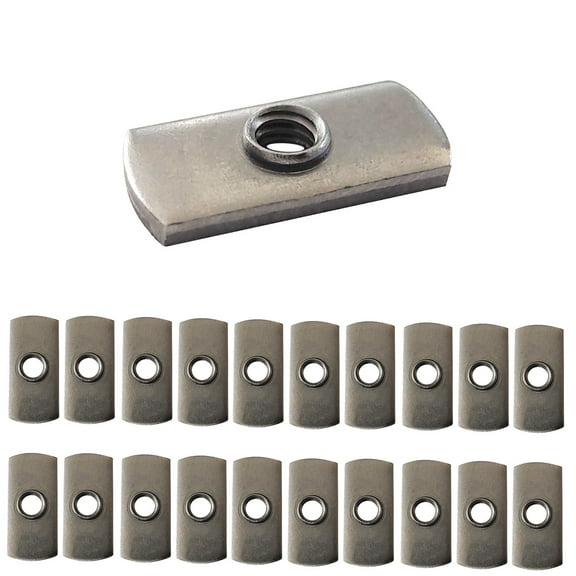 20 pc, 1/4-20 UNC Spot Weld Nut Double Tab, and, Aluminum Extrusion T-Nut