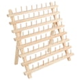 thumbnail image 1 of Soporte de hilo de madera plegable 30/80/120, herramientas de costura bordadas para coser, 80 ejes Feliz Sencillez, 1 of 5