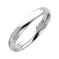 thumbnail image 1 of FB Jewels 14K White Gold Solid 3mm Plain Traditional Classic Comfort Fit Wedding Ring Band Size 11.5, 1 of 1