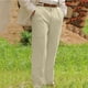 thumbnail image 1 of Pantalones casuales holgados de pierna recta para hombre, de longitud completa, con bolsillo frontal plisado doble., 1 of 5