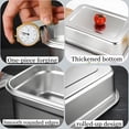 thumbnail image 3 of Contenedor de helado de acero inoxidable para nevera, congelador, reutilizable, refrigerador, contenedor de almacenamiento de alimentos, accesorios de cocina, 3 of 3