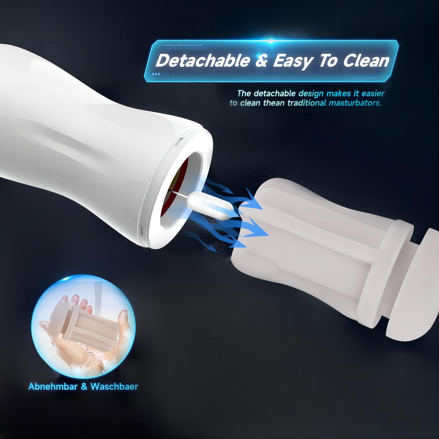 2.0 automatic masturbator OCTMOM 2 in 1 Automatic Male Masturbator,Masturbators with 12 Vibration  Modes , Black main image 0