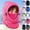 1-AG, variant on Kids Windproof Shell Balaclava Hat Fleece Lined Face Cover Drawstring Winter Hood Hats Grey,6-36 Months