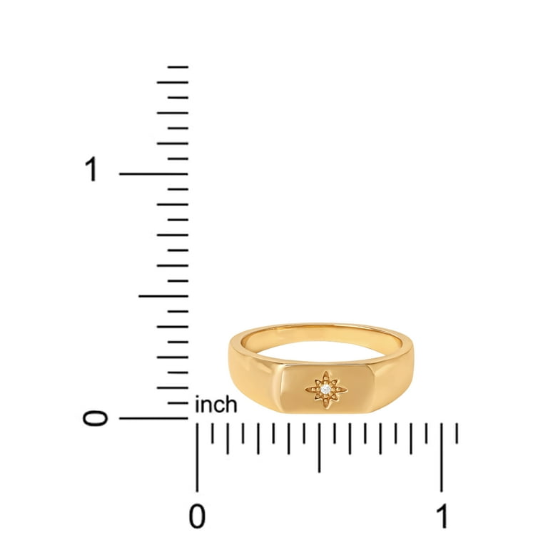 JS Jessica Simpson Women's Gold Plated Sterling Silver Cubic