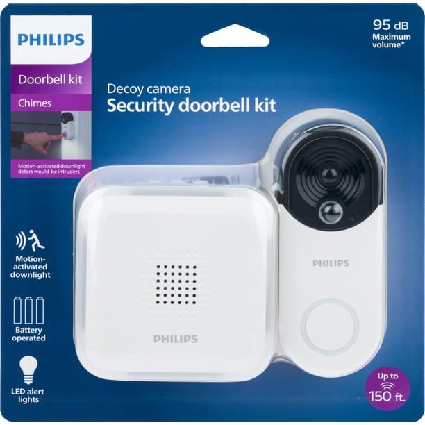Philips Wireless Security Doorbell Chime Kit, Decoy Doorbell