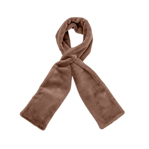 Plush Faux Fur Scarf Soft Winter Neck Wrap for Women and Men Lightweight Cozy Cold Weather Accessory
