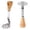 Silver, variant on Stainless Steel Potato Masher Mini Mashing Machine with Small Bear Wood Handle Manual Tool for Effortless Mashed Potatoes